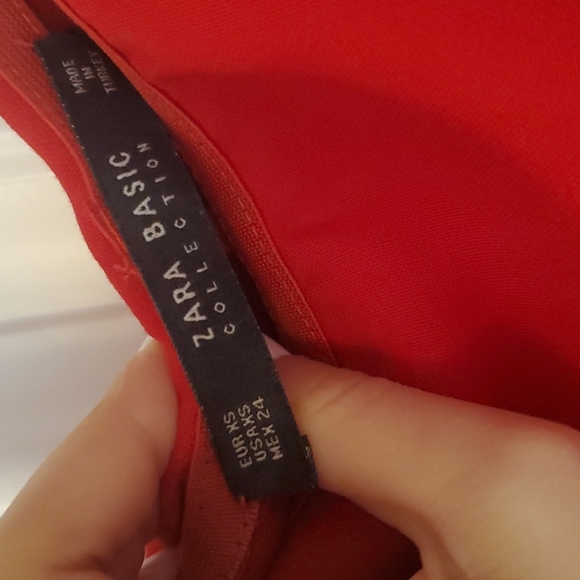 Zara Red Off the Shoulder Dress - Picture 6 of 6
